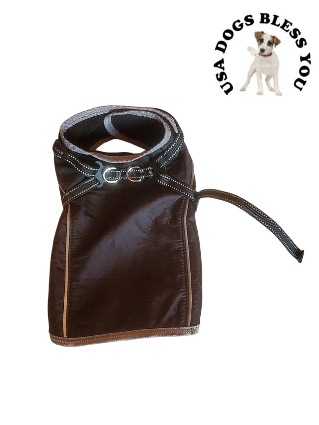 095 - Manteau imperméable noir avec harnais